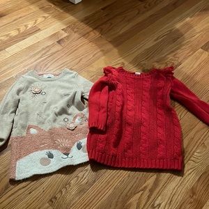 2 size 3t sweater dresses